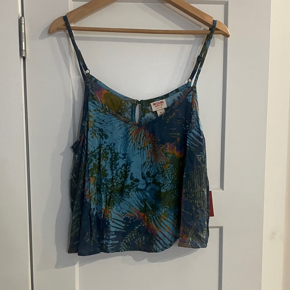 Mossimo Supply Co. Blue and Green Camisole